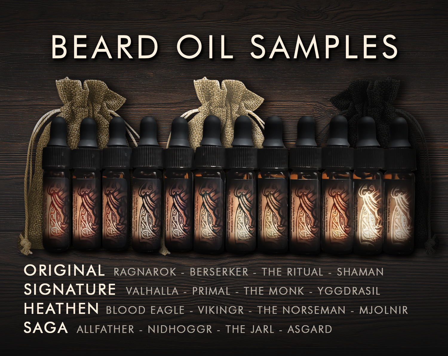 Beard Oil Sample Packs