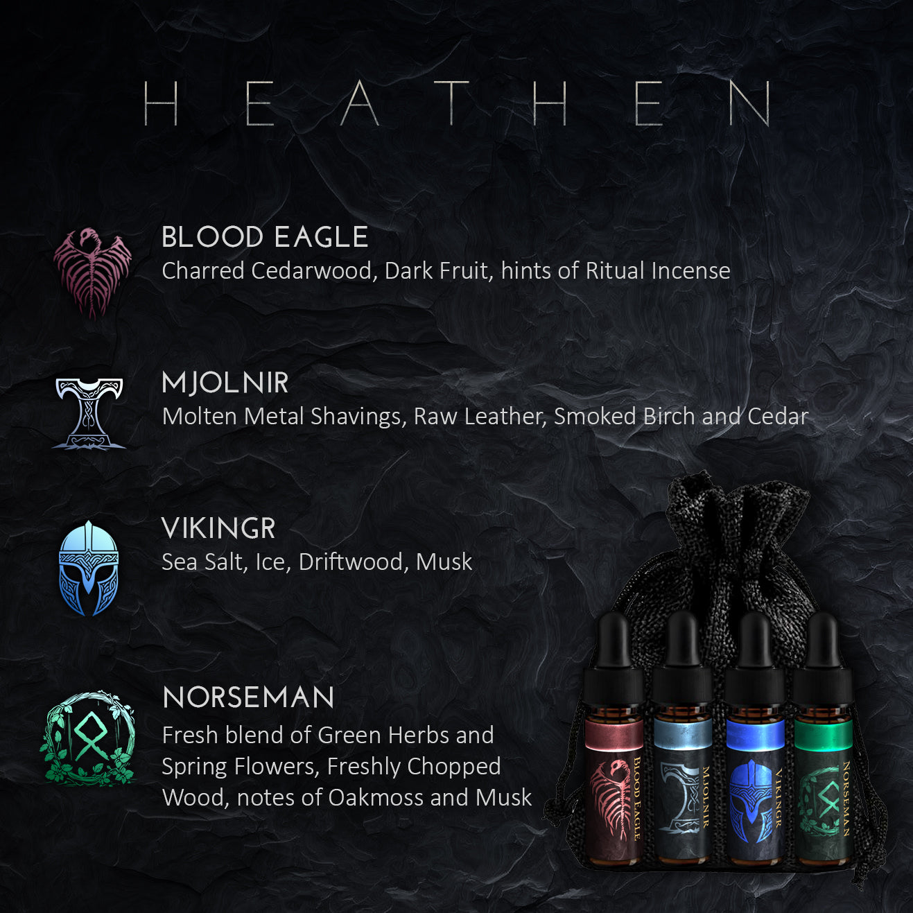 VALKYRIE - Viking Beard Oil Sample Packs | Gifts For Men